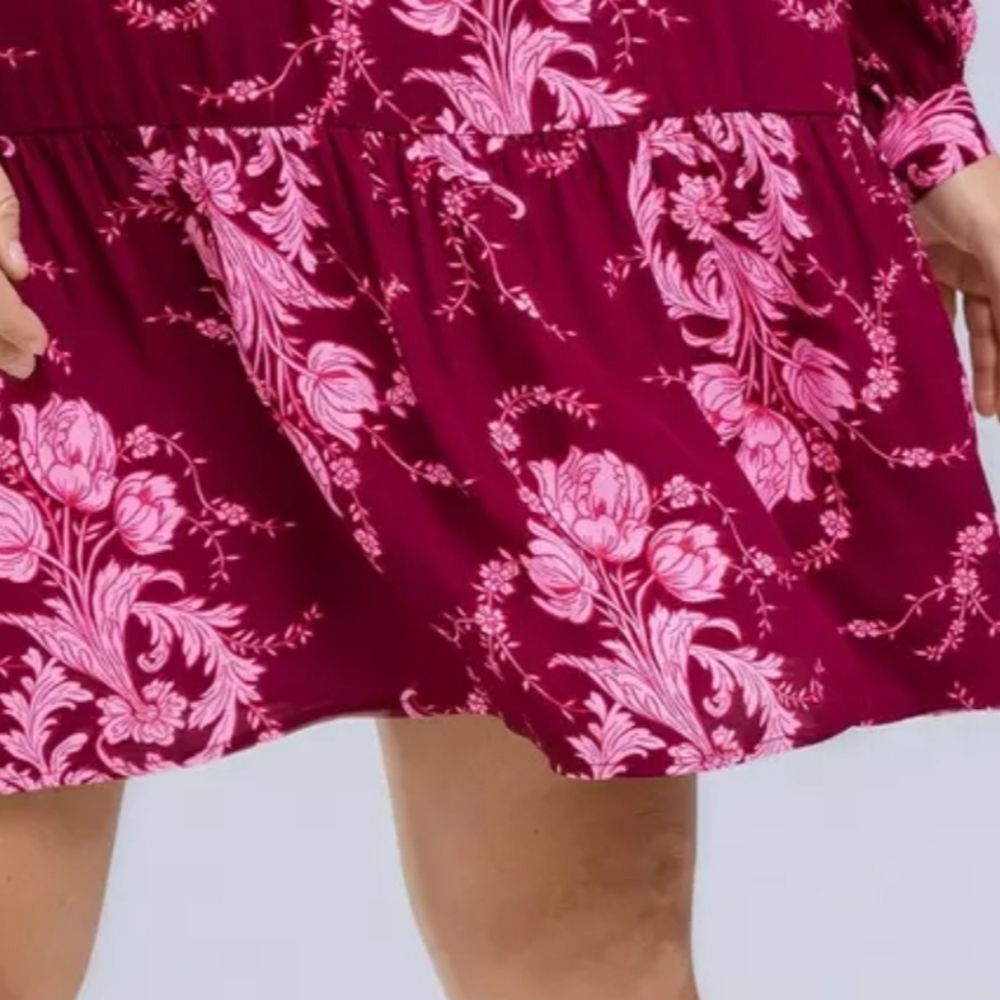 Belle Isle Ruffle Collar Drop Waist Dress By Torrid Size 4X BNWT - Picture 5 of 8